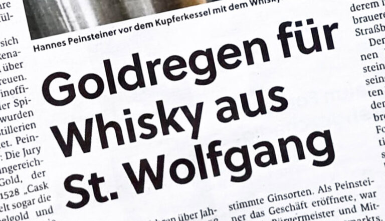 Goldregen für Whisky aus St. Wolfgang